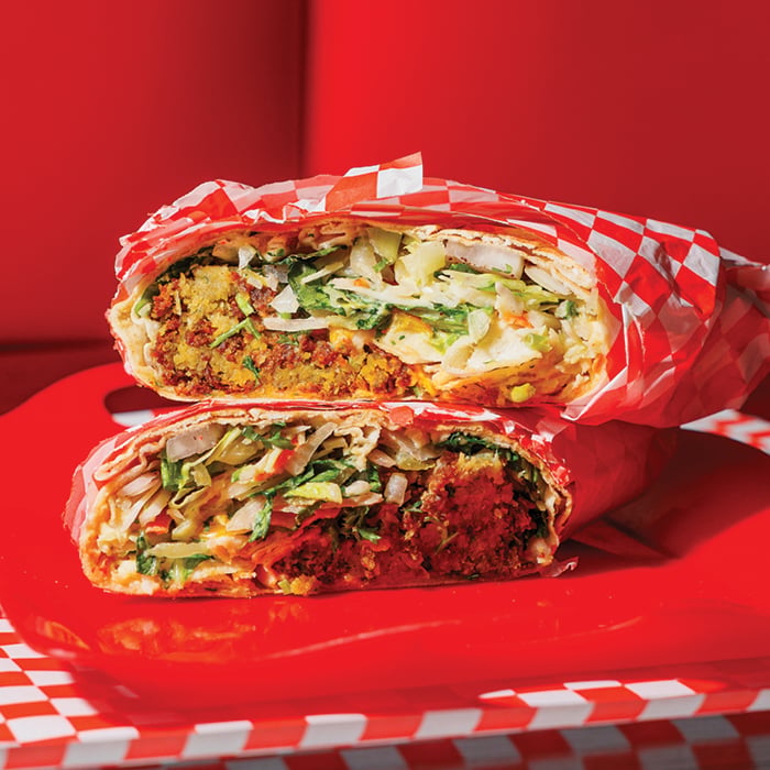 337. Falafel wrap from shawarma frenzy