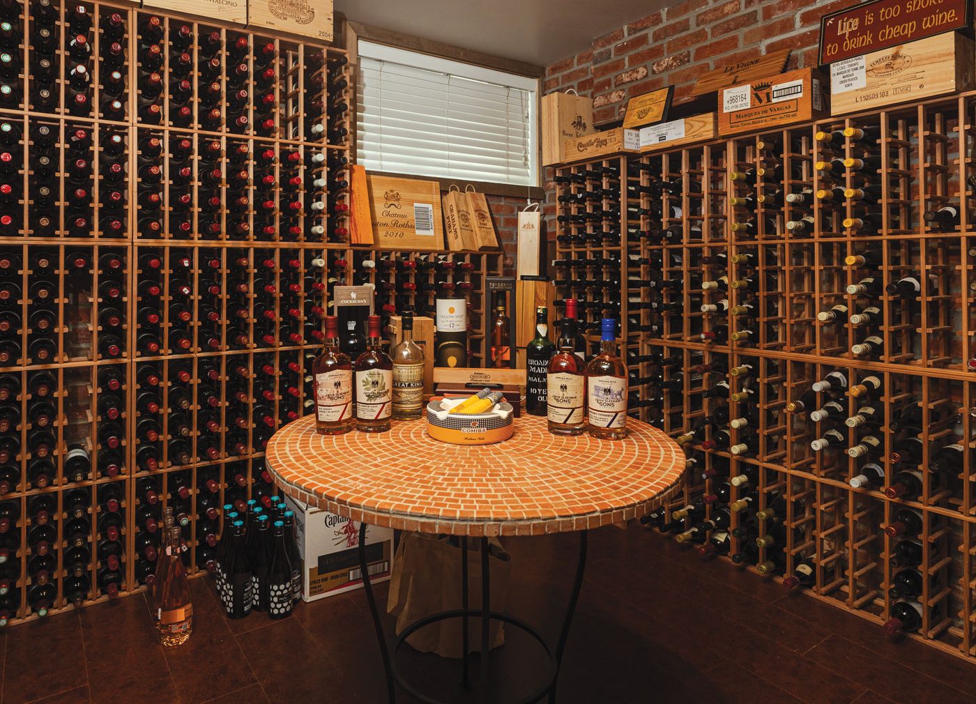 John Sleeman's wine cellar