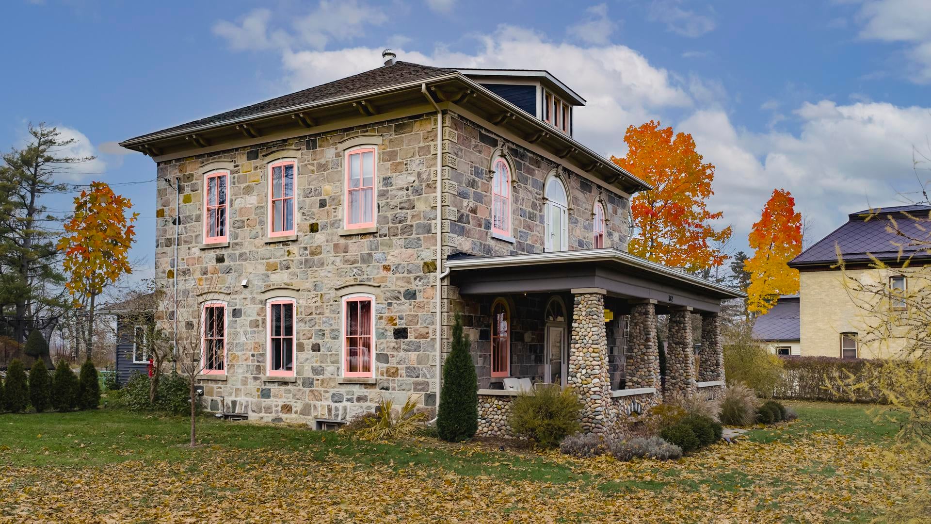 Inside a technicolour rural farmhouse lovingly restored by director Eva Michon and musician Sebastien Grainger