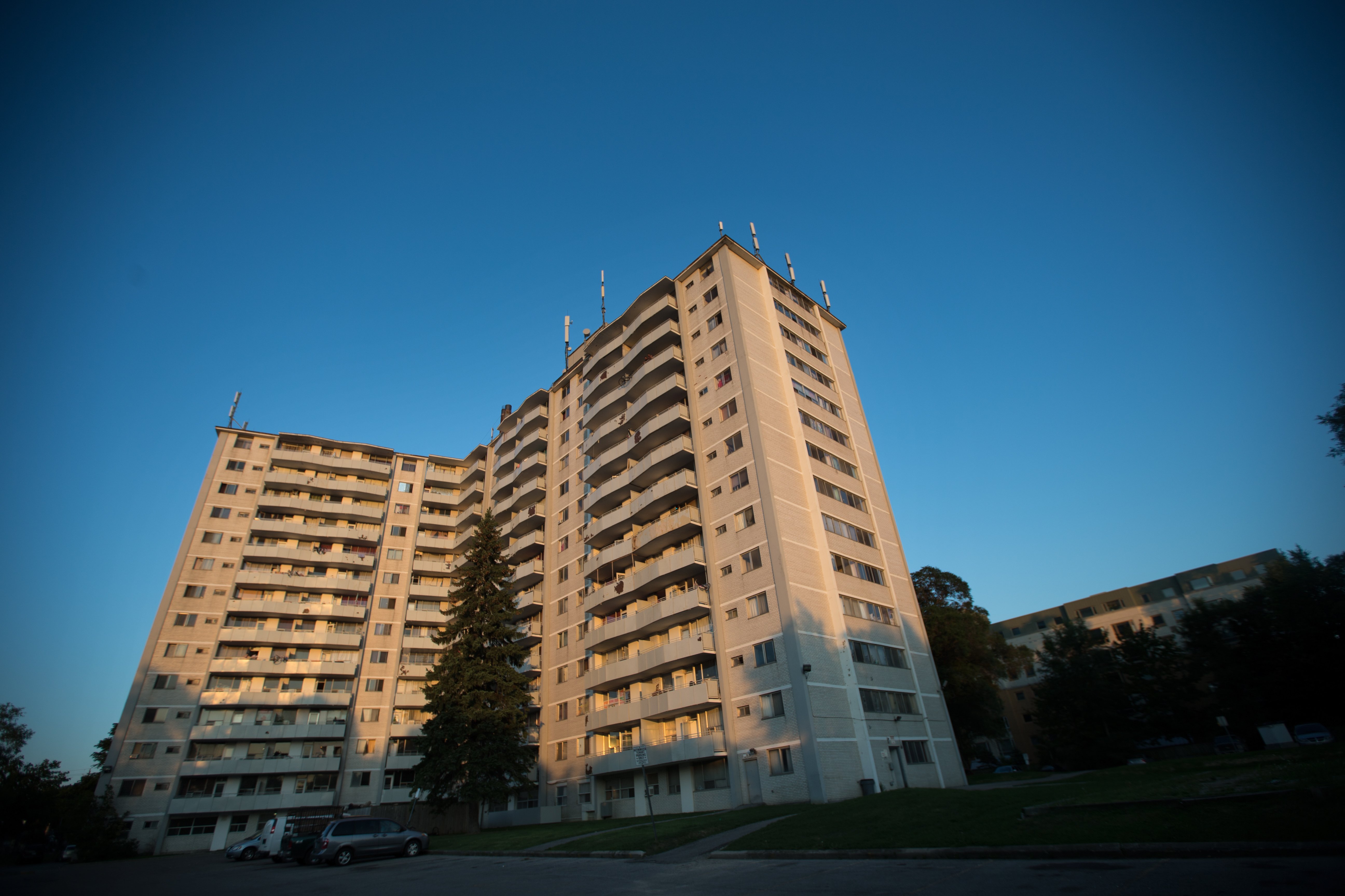 The city has begun $120,000 in repairs at 500 Dawes Road, and is making the landlord pay for it