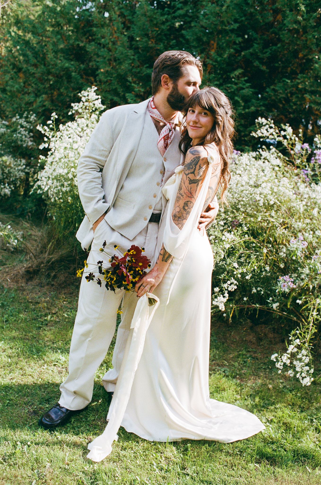 Inside a DIY cabin wedding that turned into a forest rave