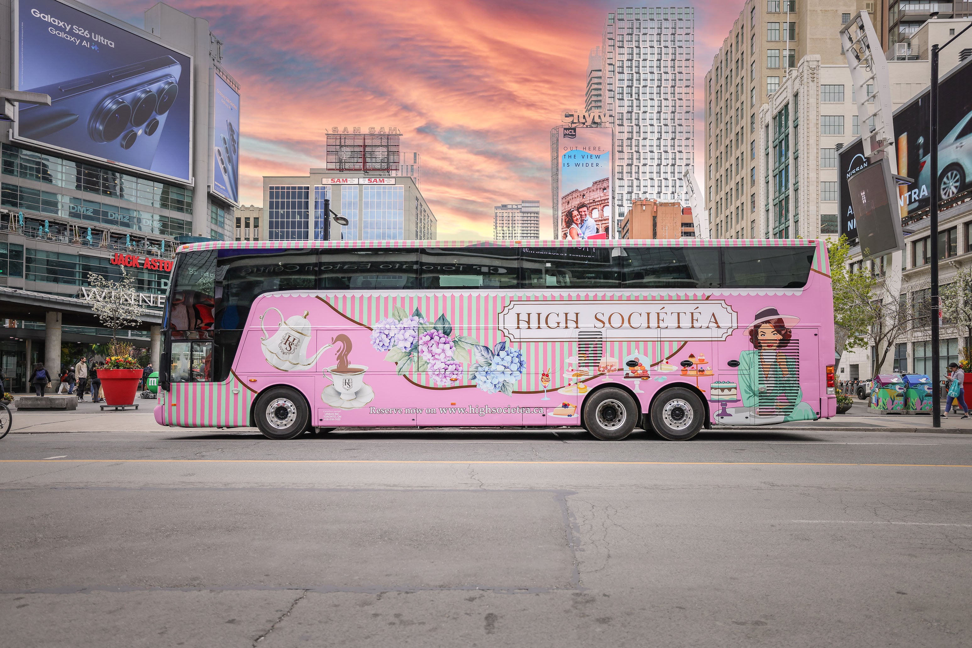 Now you can have afternoon tea on a (moving!) double-decker bus in Toronto