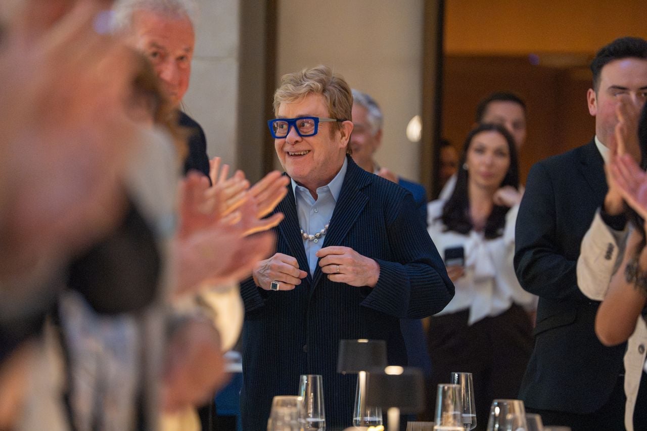 The best-dressed guests at a swanky dinner honouring Elton John