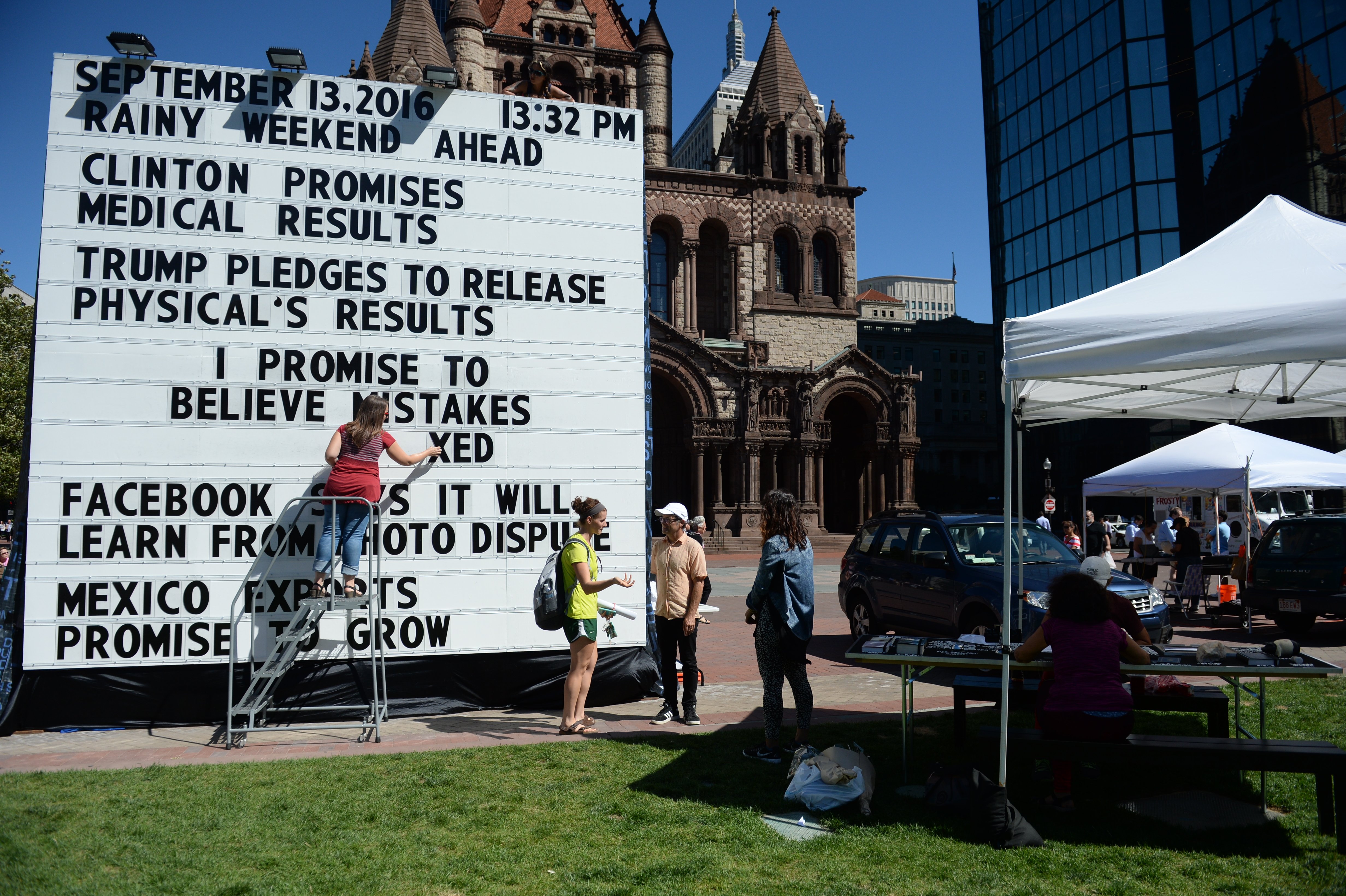 A new art installation asks, “Can we trust our politicians?”